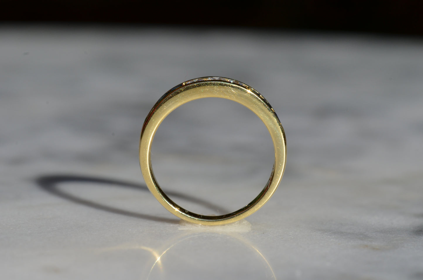 Sapphire and Diamond Half Eternity