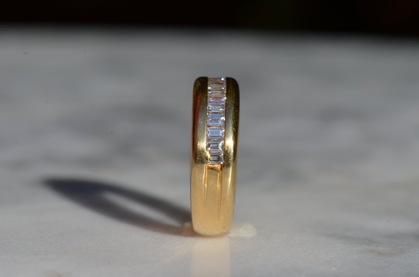 Bold Baguette 2/3 Eternity Band