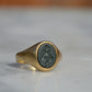 Petite Bloodstone Crest Ring