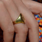 Heavy Midcentury Signet Ring MFM