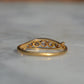 Elegant Edwardian Five Stone Band