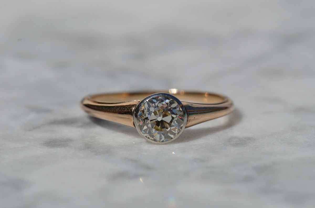 Vibrant Antique Austrian OEC Solitaire