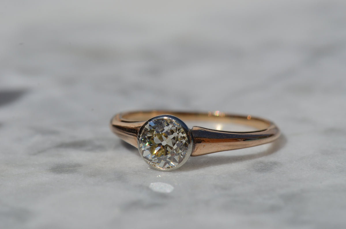 Vibrant Antique Austrian OEC Solitaire