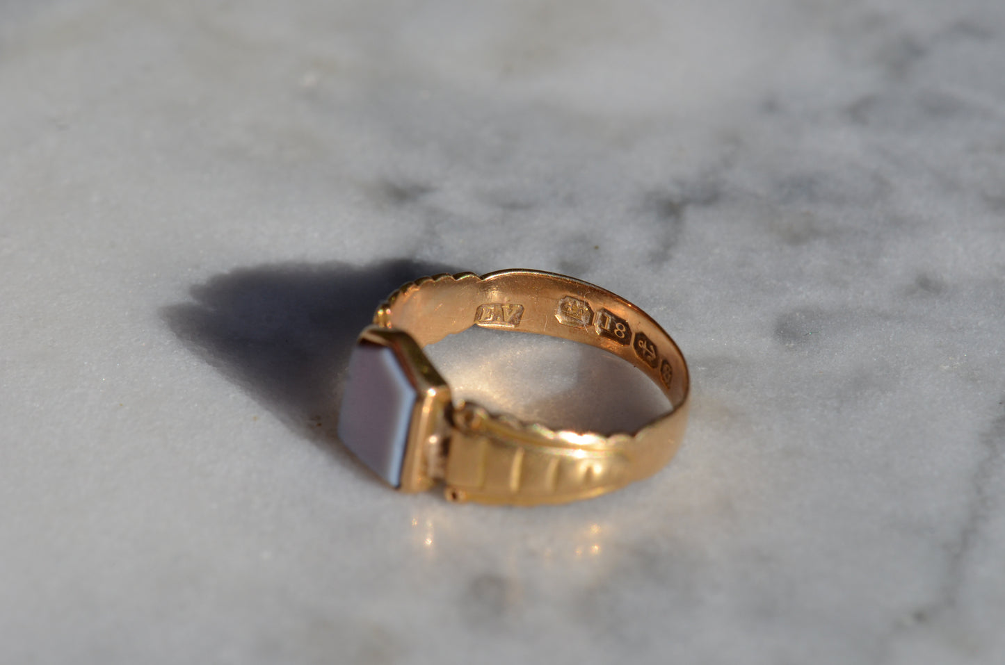 Antique Sardonyx Signet Ring
