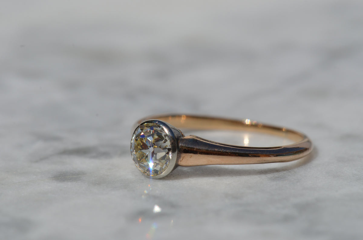 Vibrant Antique Austrian OEC Solitaire