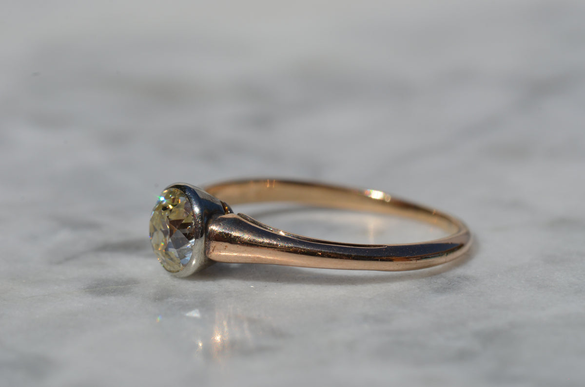 Vibrant Antique Austrian OEC Solitaire