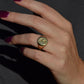 Heavy Midcentury Crest Signet Ring
