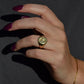 Heavy Midcentury Crest Signet Ring