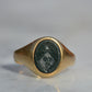 Petite Bloodstone Crest Ring