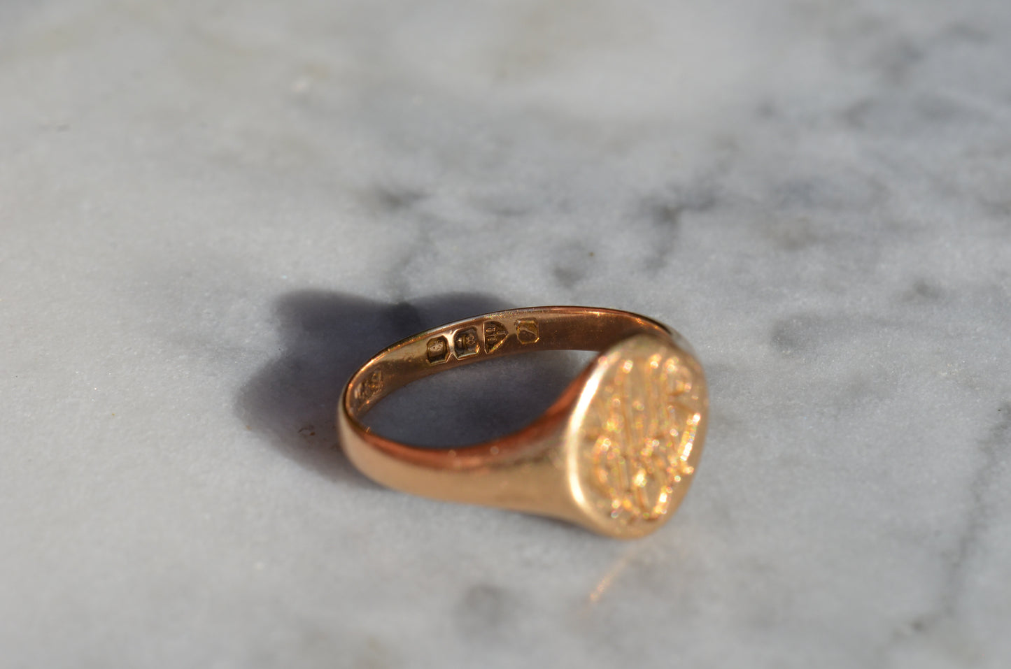 Fancy Antique Monogram Signet MRH