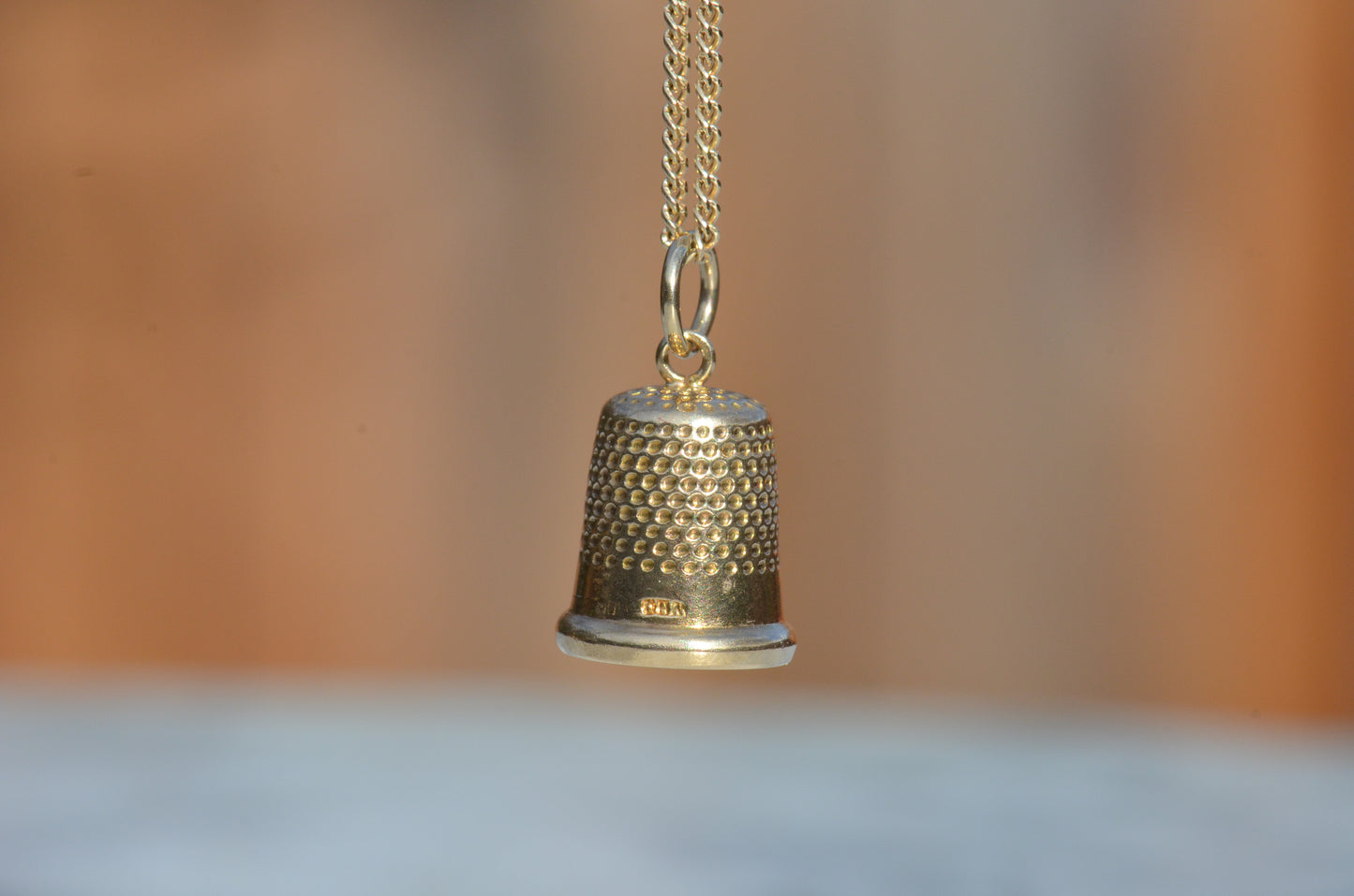 Tiny Mid Century Thimble Charm