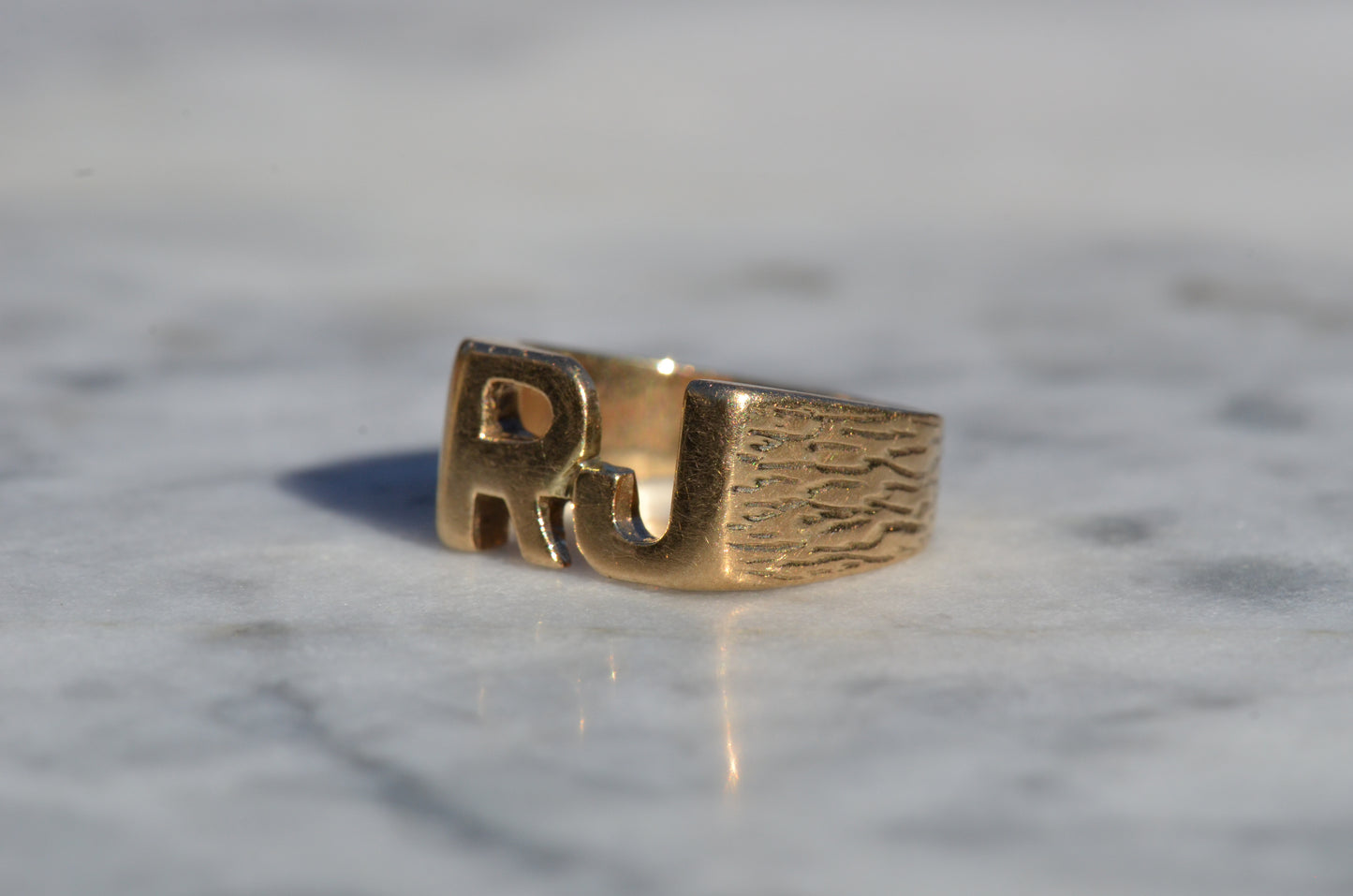 Heavy Letter Ring RJ