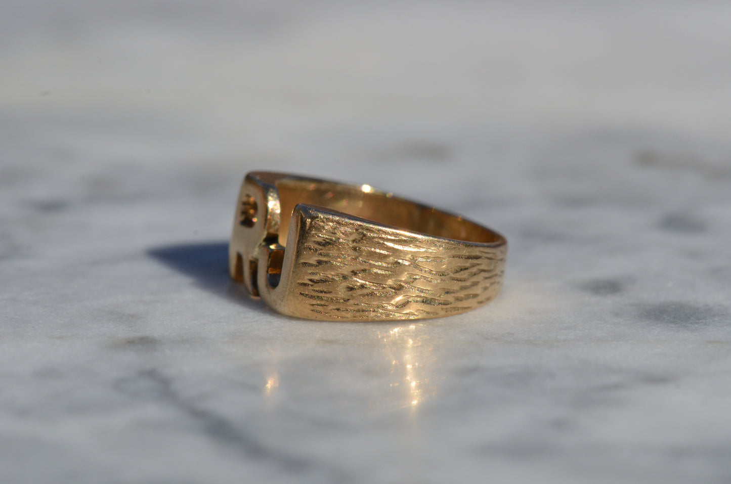 Heavy Letter Ring RJ