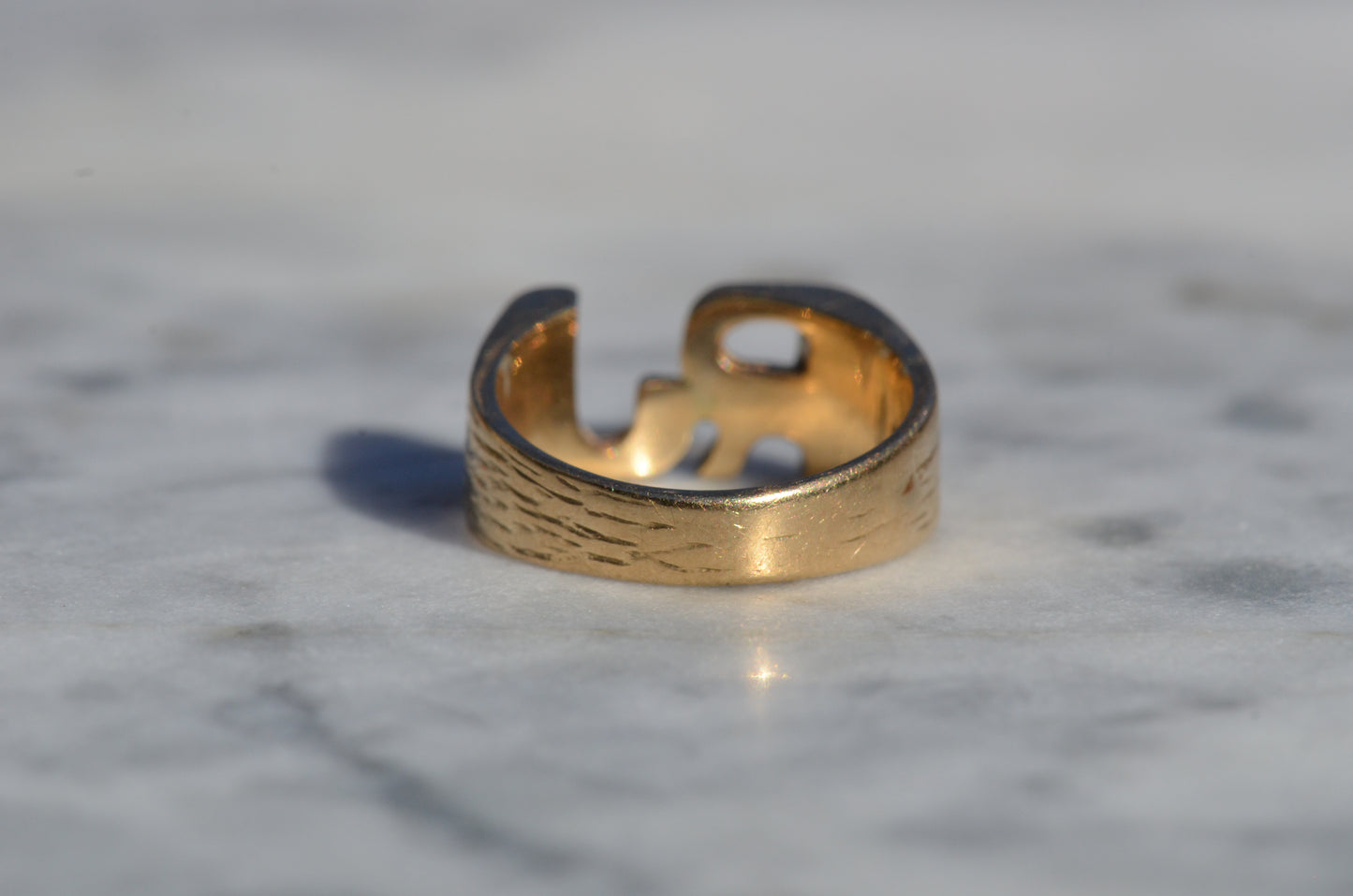 Heavy Letter Ring RJ