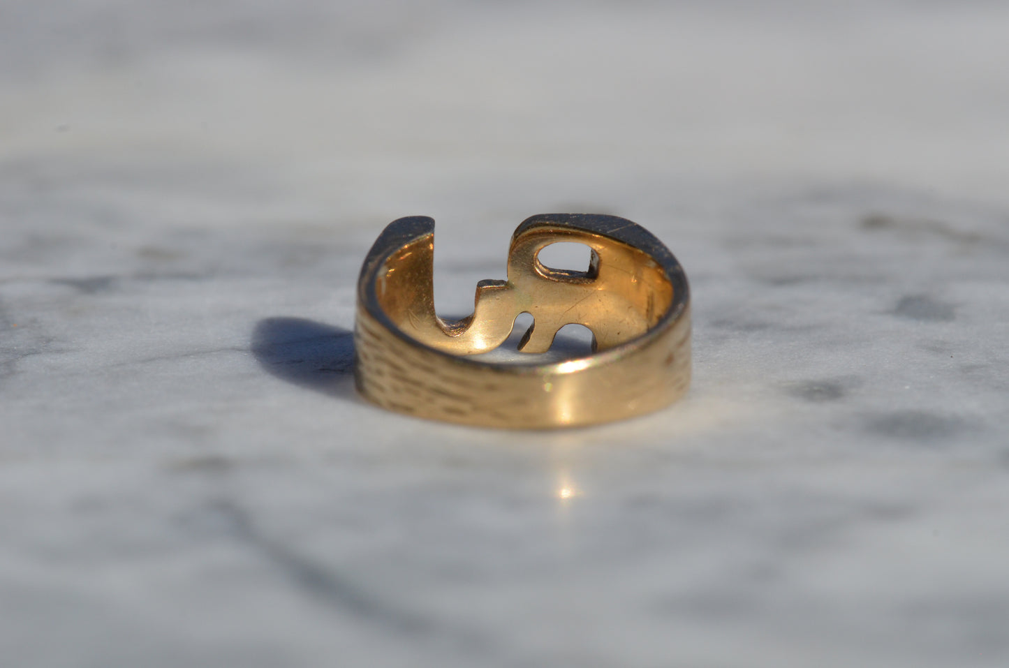 Heavy Letter Ring RJ