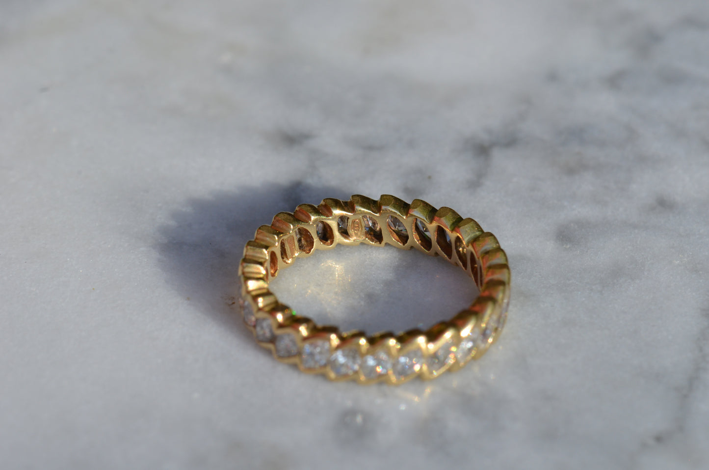 Sensational Diagonal Marquise Eternity Band