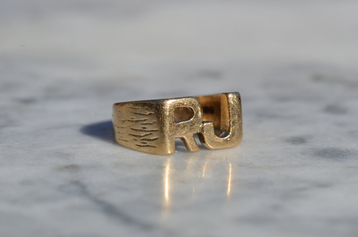 Heavy Letter Ring RJ