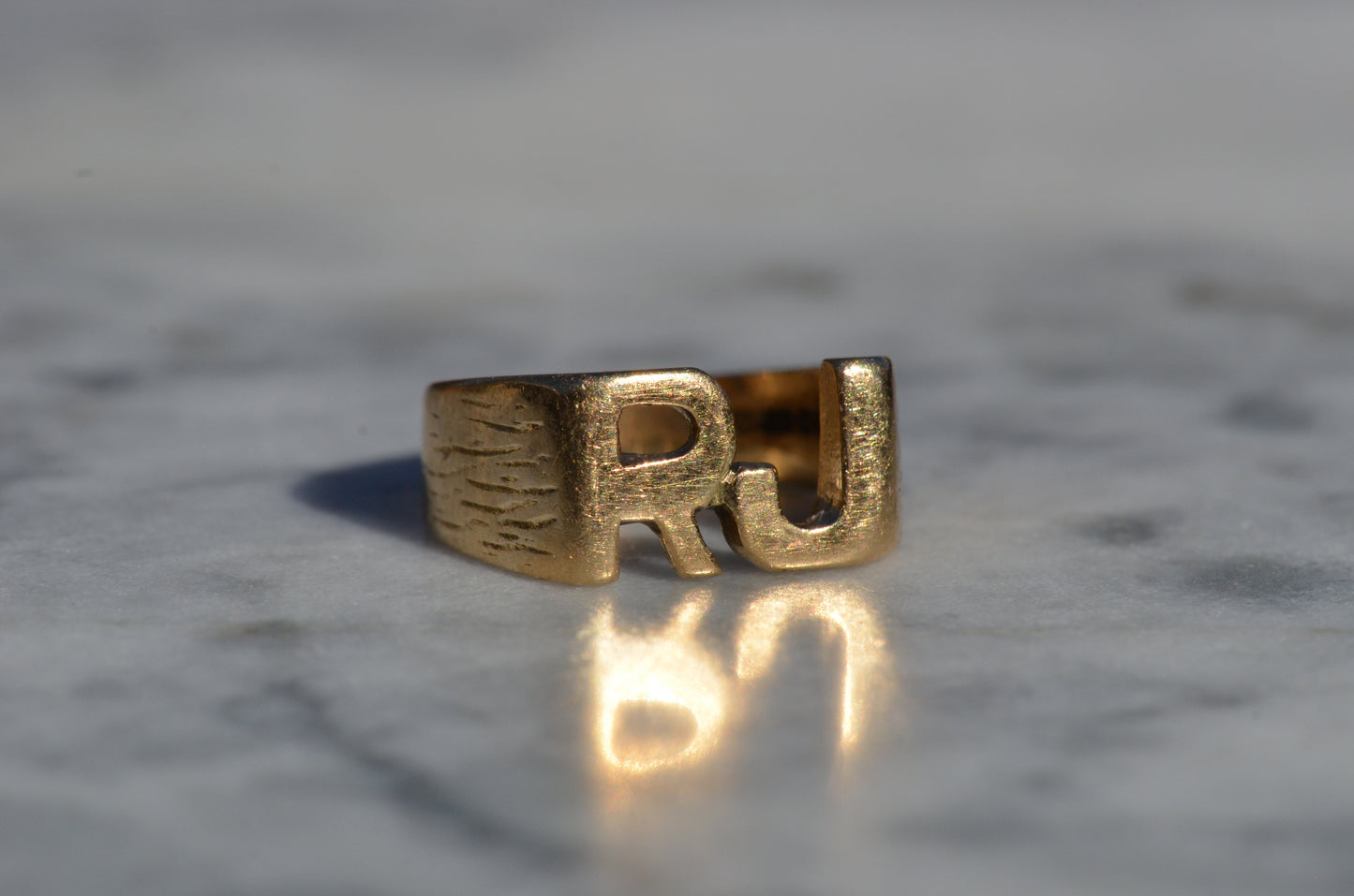 Heavy Letter Ring RJ