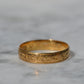Warm Antique Floral 22k Band