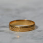 Warm Antique Floral 22k Band