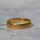Warm Antique Floral 22k Band