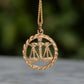 Detailed Midcentury Libra Charm