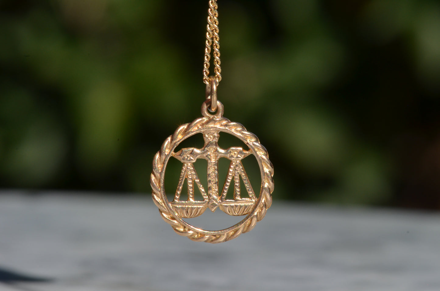 Detailed Midcentury Libra Charm