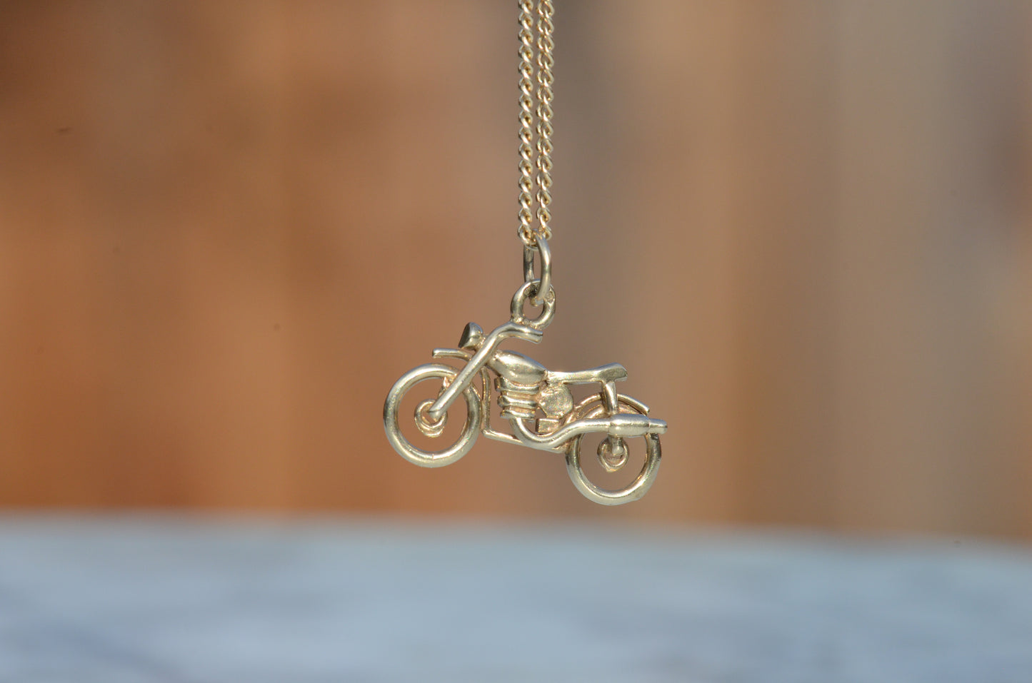 Sleek Estate Motorcycle Charm