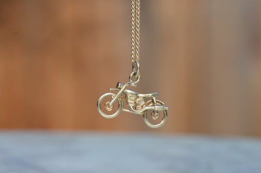 Sleek Estate Motorcycle Charm