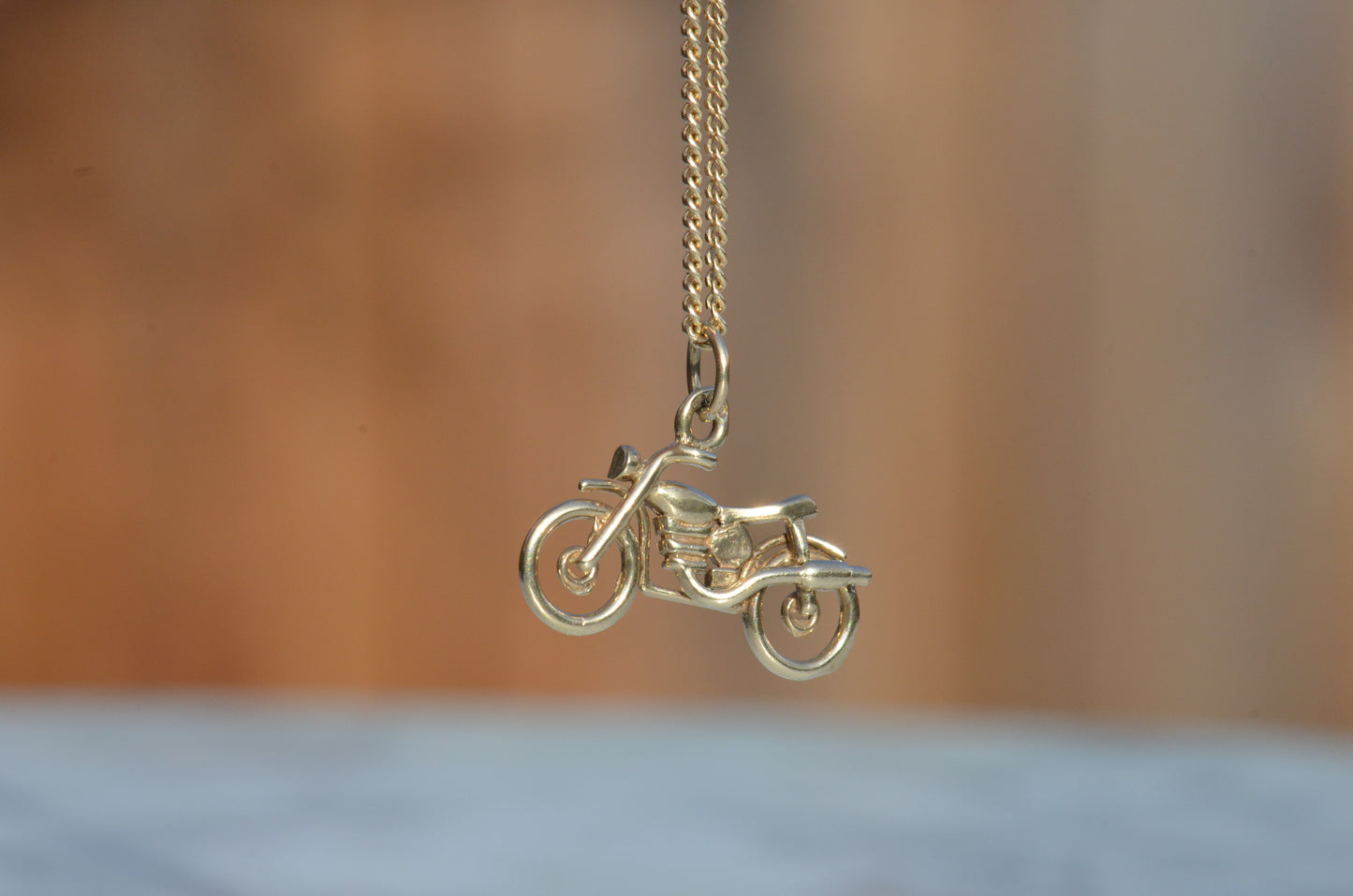 Sleek Estate Motorcycle Charm