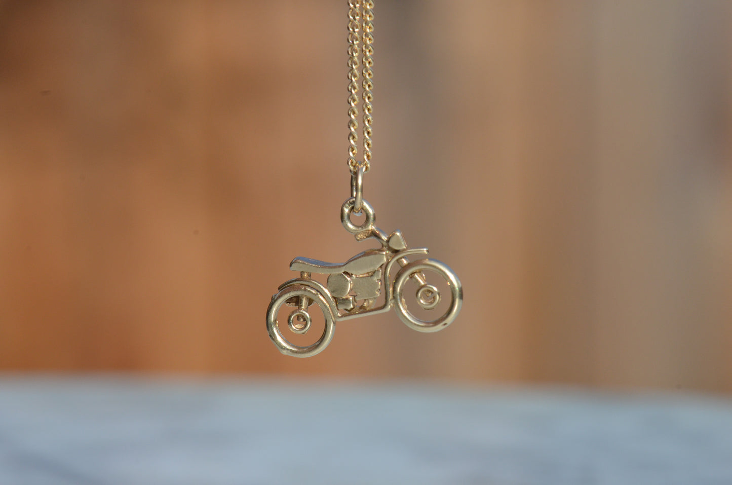 Sleek Estate Motorcycle Charm