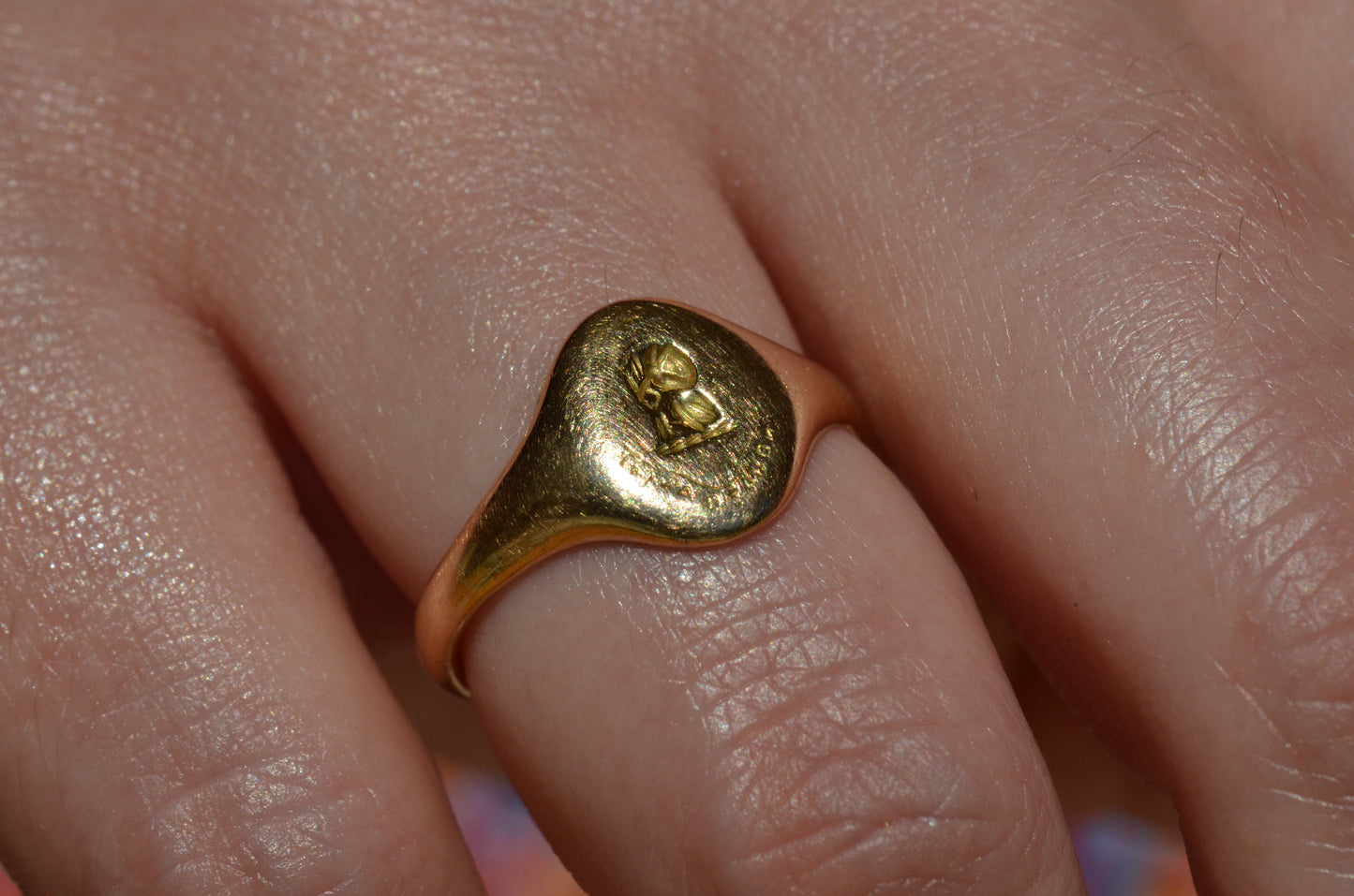 Hopeful Antique Crest Signet
