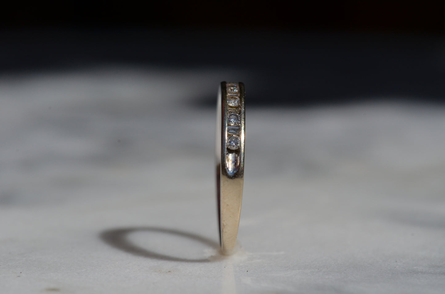 Icy Baguette and Round Eternity Band