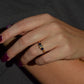 Dazzling Antique Sapphire and Diamond Trilogy Ring