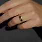 Dazzling Antique Sapphire and Diamond Trilogy Ring