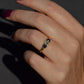 Dazzling Antique Sapphire and Diamond Trilogy Ring