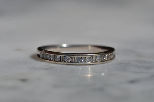 Icy Baguette and Round Eternity Band