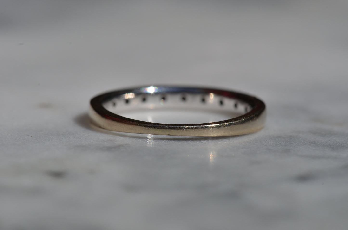 Icy Baguette and Round Eternity Band