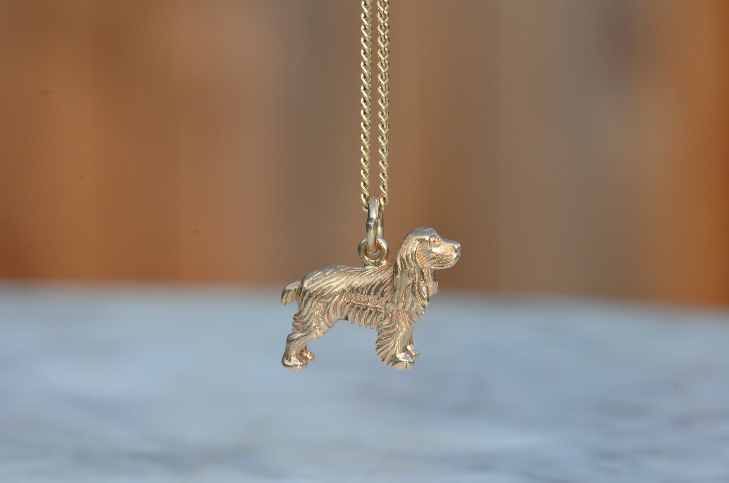 Detailed Vintage Spaniel Charm