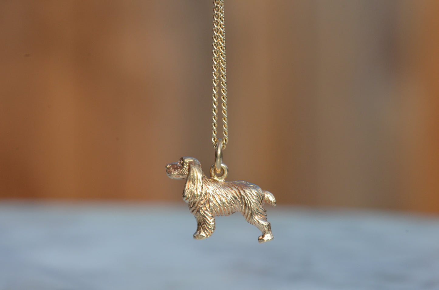 Detailed Vintage Spaniel Charm