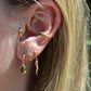 Dewy Peridot Pear Drop Studs