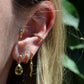 Dewy Peridot Pear Drop Studs