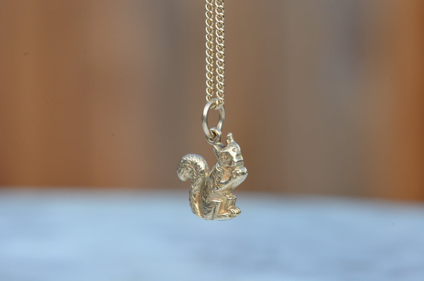 Wee Vintage Squirrel Charm