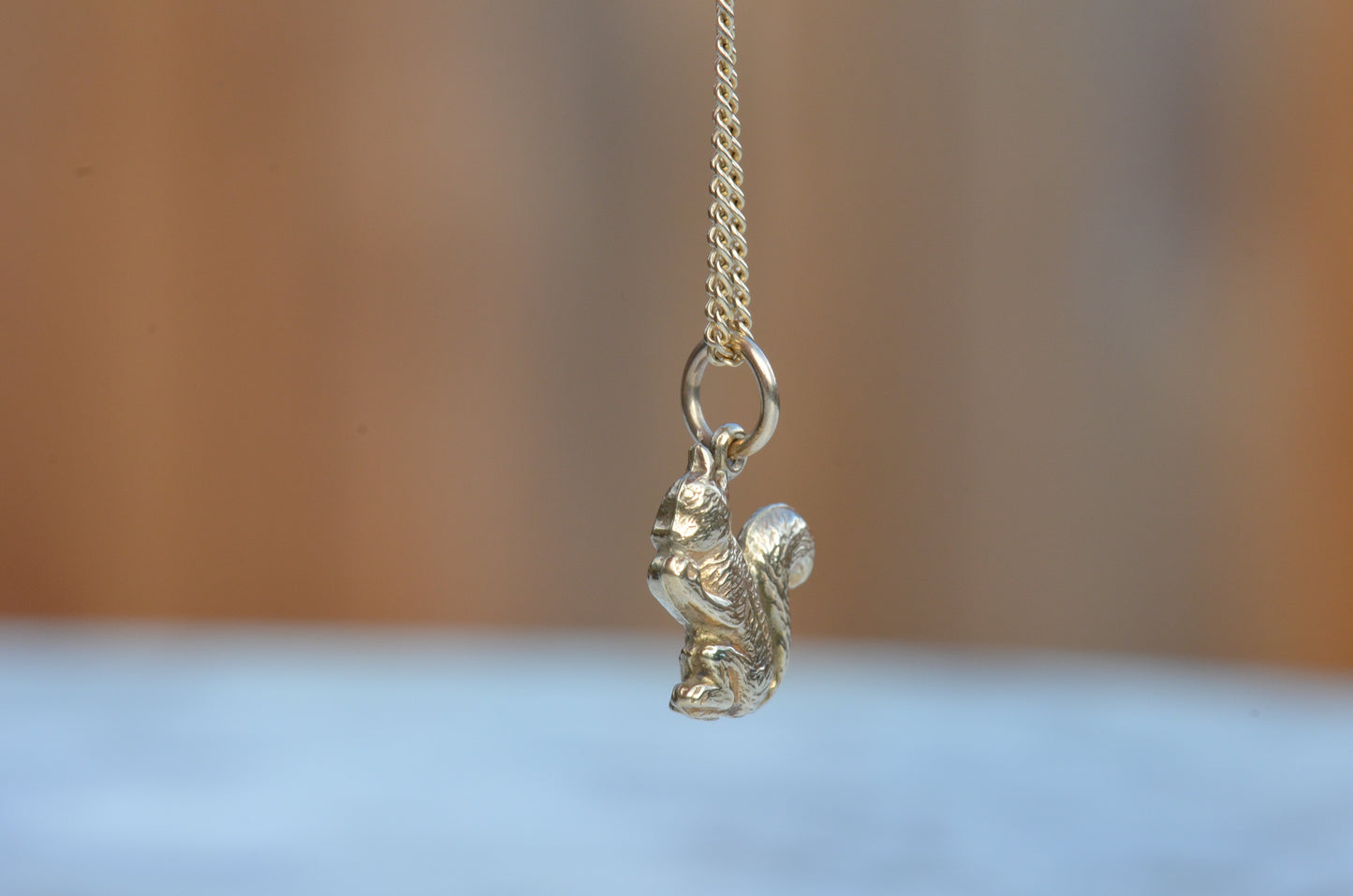 Wee Vintage Squirrel Charm