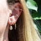 Glowing Moonstone Drop Studs