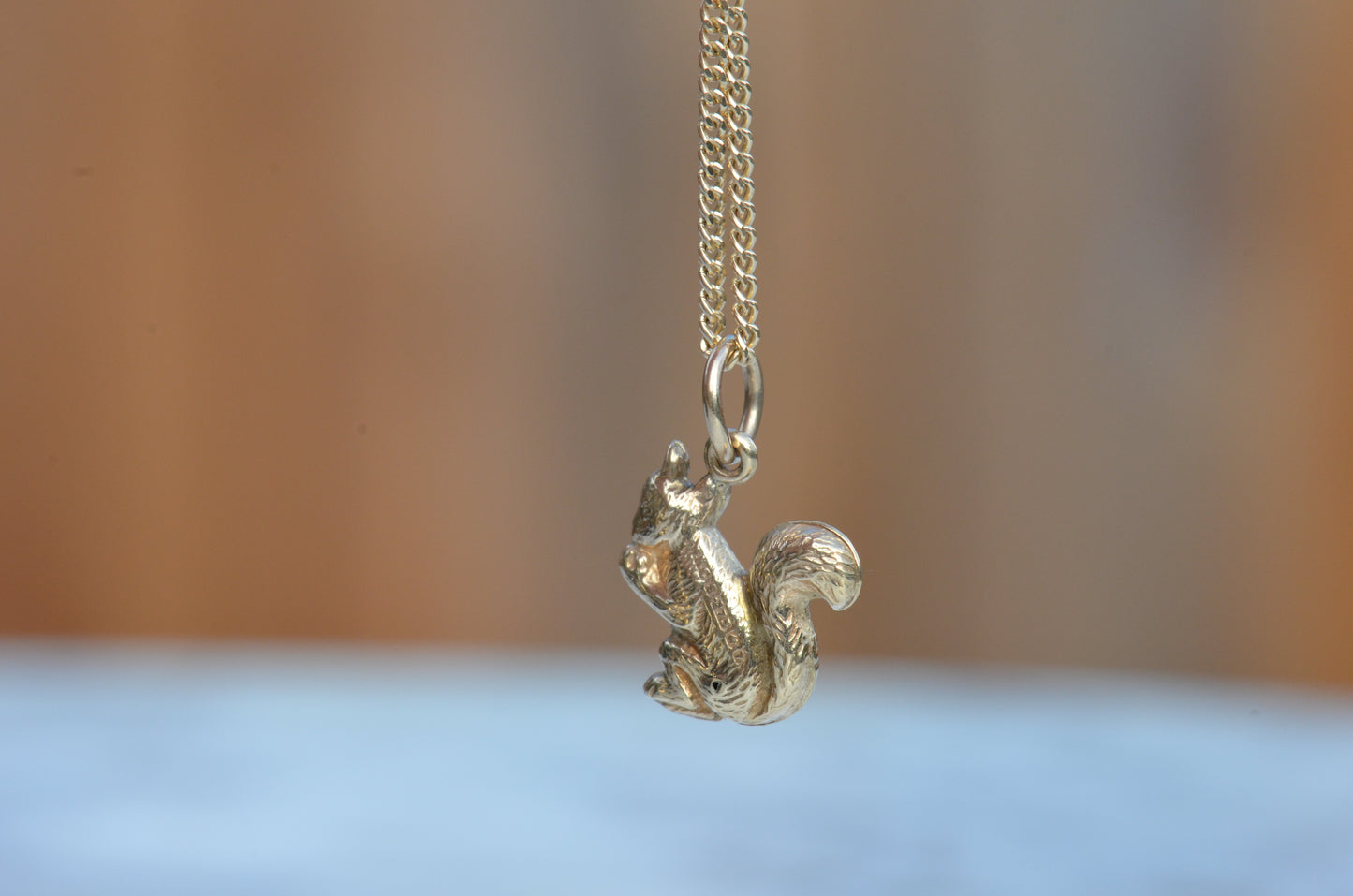 Wee Vintage Squirrel Charm