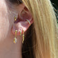 Glowing Moonstone Drop Studs