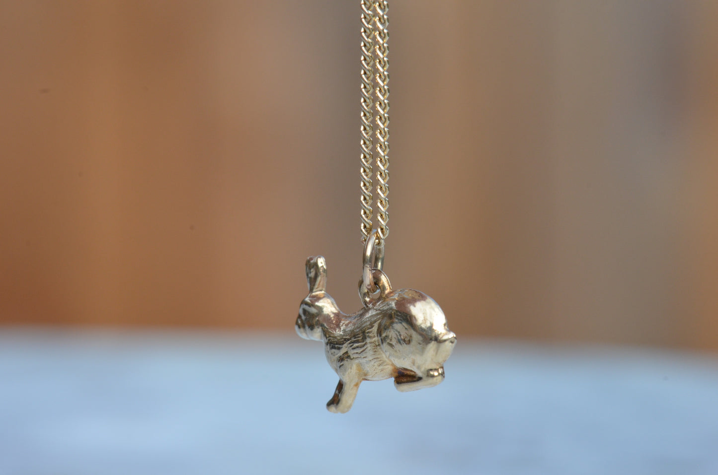 Small Vintage Rabbit Charm