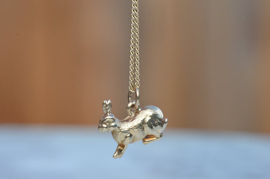 Small Vintage Rabbit Charm