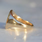 Heavy Midcentury Crest Signet Ring